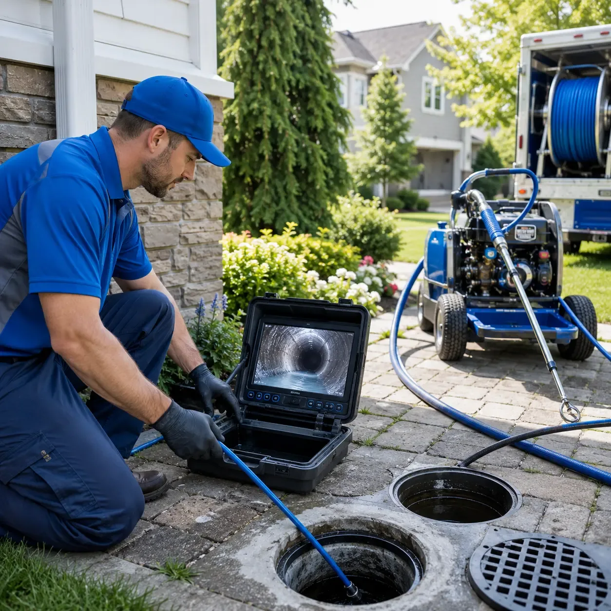 Outdoor drain cleaning professionals serving Burnsville, MS