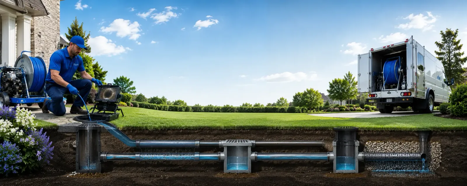 Outdoor drain cleaning information for Burnsville, MS